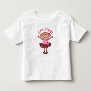 Camiseta Infantil Ideia do presente de aniversário Im 5