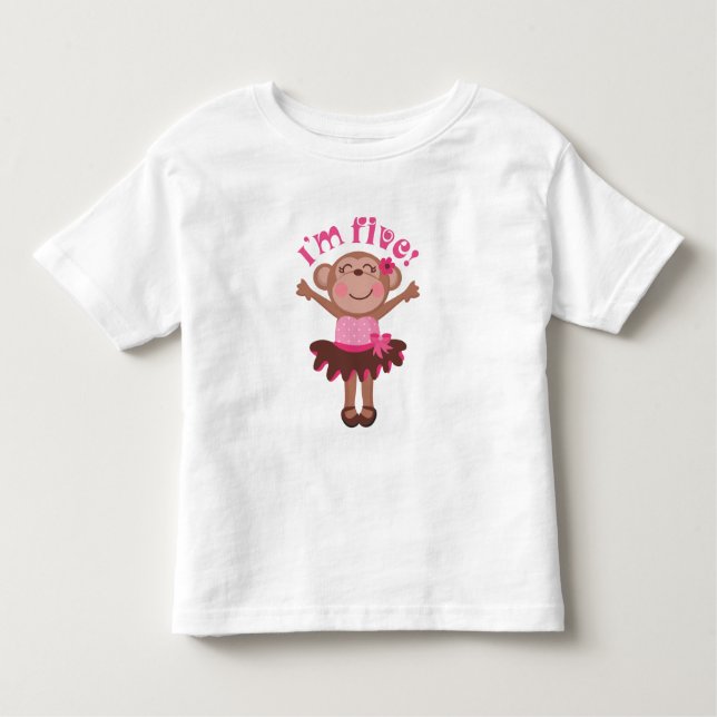 Camiseta Infantil Ideia do presente de aniversário Im 5 (Frente)