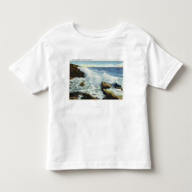 Camiseta Infantil Ideia do surf no ponto do oceano (Frente)