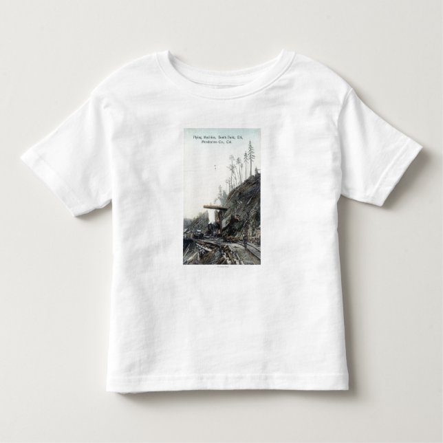 Camiseta Infantil Ideia do vôo que combina, ForkElk sul, CA (Frente)