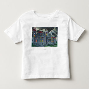 Camiseta Infantil Ideia exterior da academia santamente Bldg dos
