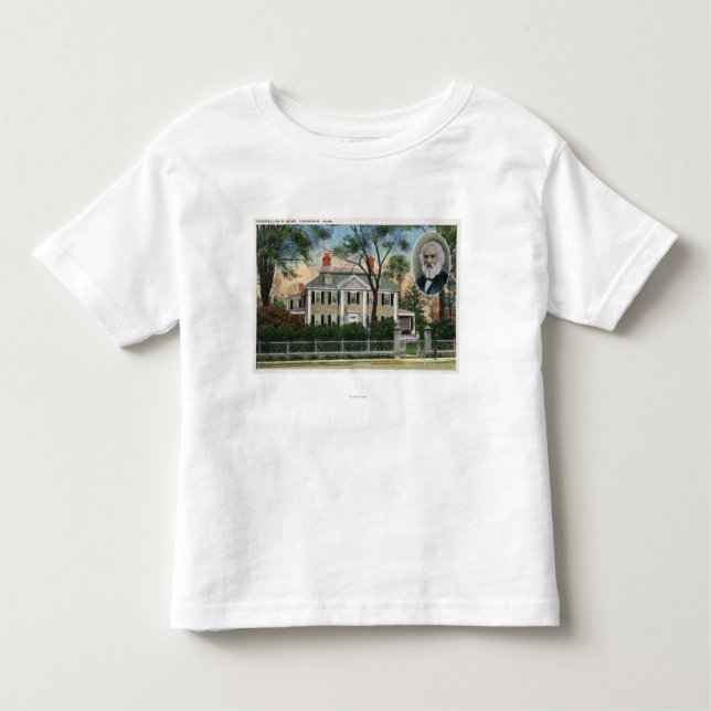 Camiseta Infantil Ideia exterior da casa de Longfellow (Frente)