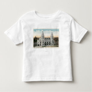 Camiseta Infantil Ideia exterior da estação da união
