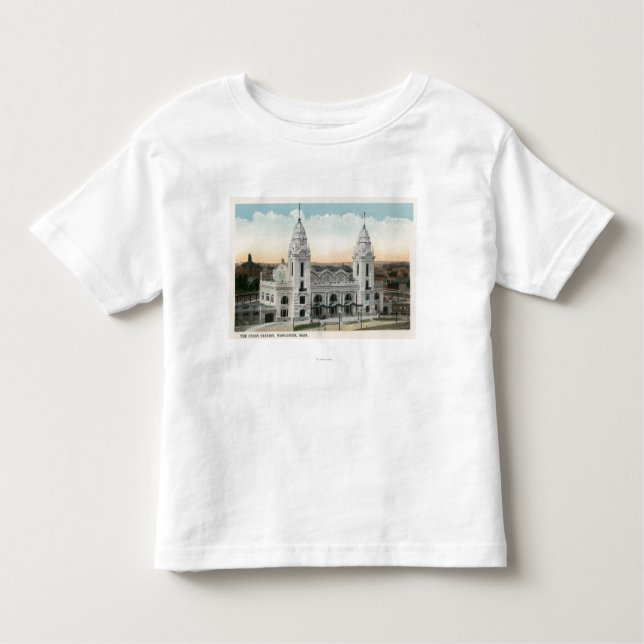 Camiseta Infantil Ideia exterior da estação da união (Frente)