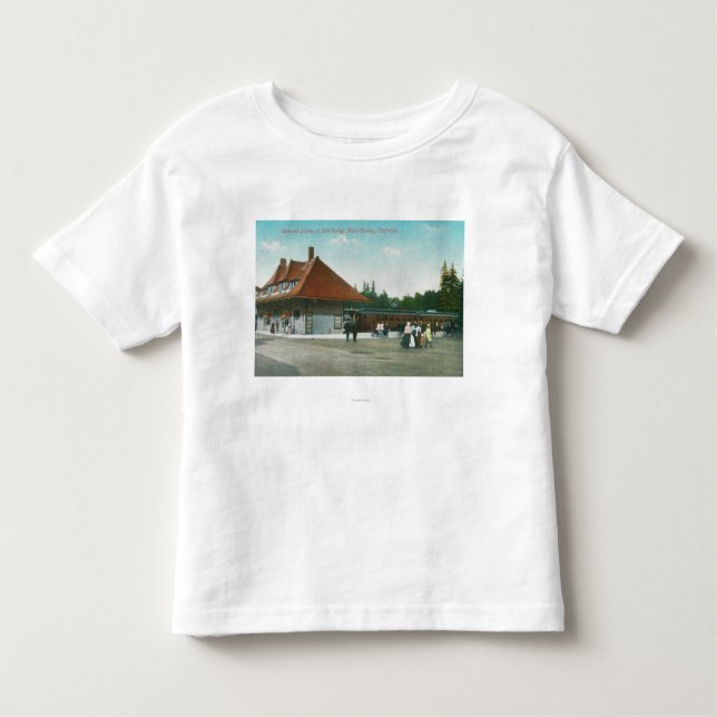 Camiseta Infantil Ideia exterior da estação de comboio (Frente)