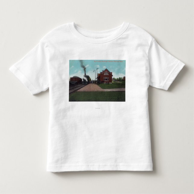 Camiseta Infantil Ideia exterior da estação de passageiro da ilha da (Frente)