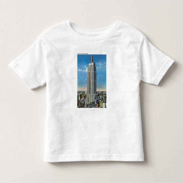 Camiseta Infantil Ideia exterior do estado Bldg do império (Frente)