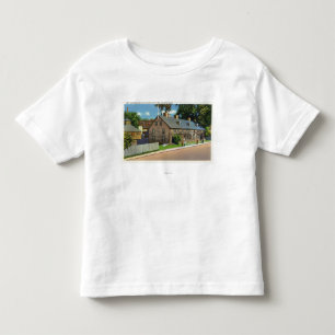 Camiseta Infantil Ideia exterior do Ft. Casas ocidentais e de bloco