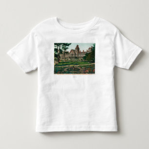 Camiseta Infantil Ideia exterior do hotel del Monte e de terras