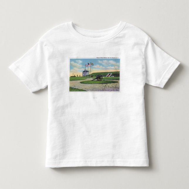 Camiseta Infantil Ideia interior da sala de comércio no francês (Frente)