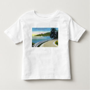 Camiseta Infantil Ideia marinha da movimentação da costa norte do