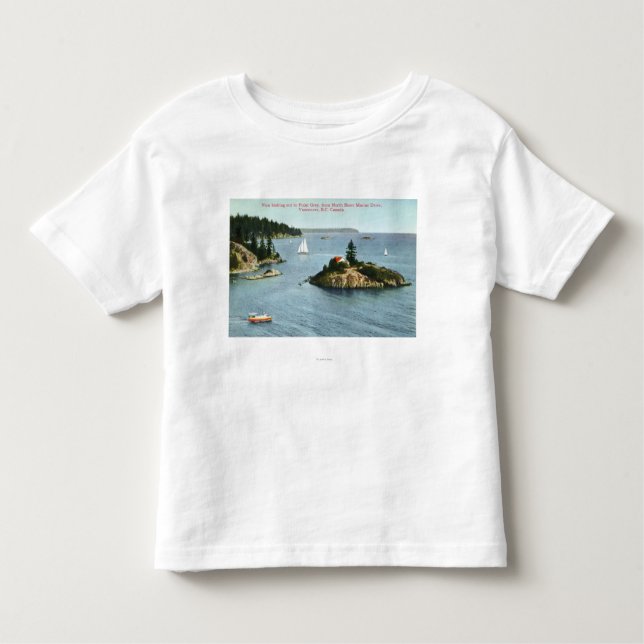 Camiseta Infantil Ideia marinha da movimentação da costa norte do (Frente)