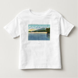Camiseta Infantil Ideia média do lago Saranac do Ampersand da