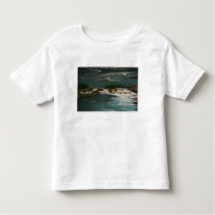 Camiseta Infantil Ideia norte da ponte das quedas na noite