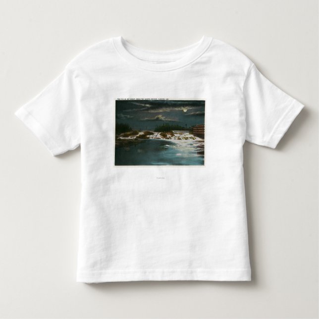 Camiseta Infantil Ideia norte da ponte das quedas na noite (Frente)