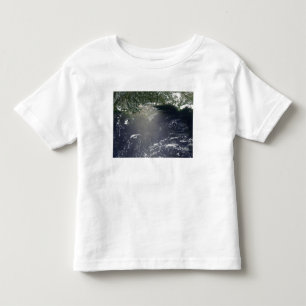 Camiseta Infantil Ideia satélite do escape do óleo