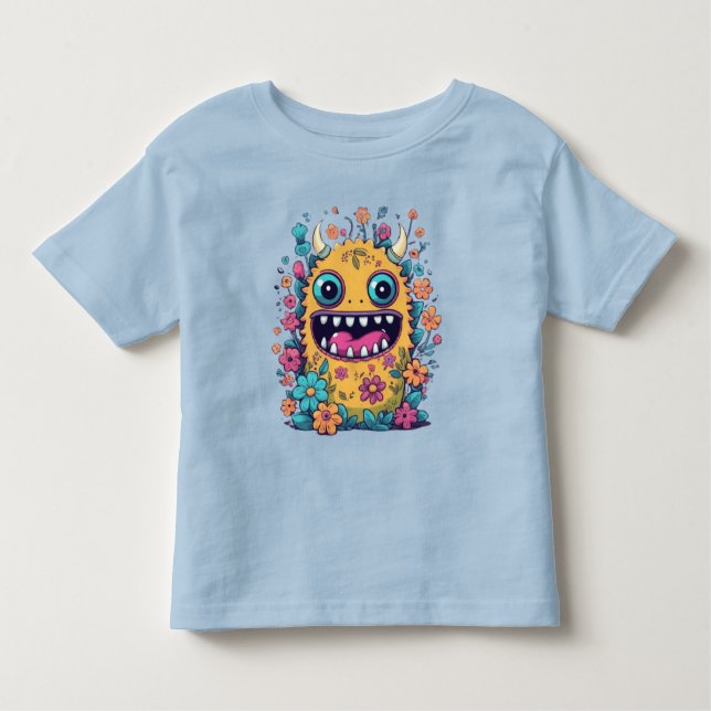 Camiseta Infantil Ideias bonitas de presentes de monstro (Frente)