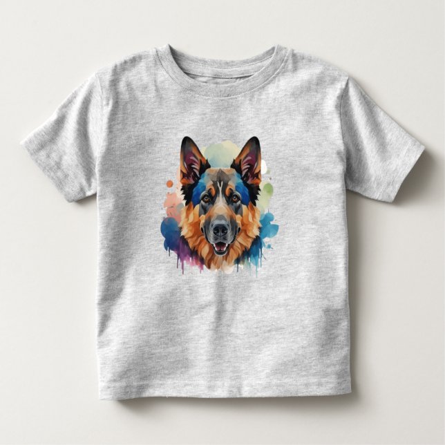 Camiseta Infantil Ideias de presentes para cães german shepherd (Frente)
