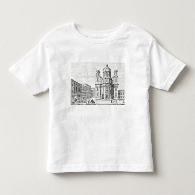 Camiseta Infantil Igreja de Notre Dame, Salzburg, Áustria, 'de (Frente)