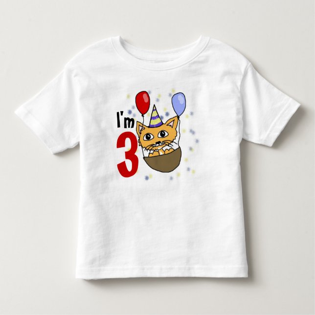 Camiseta Infantil Ik ben 3 verjaardag (Frente)