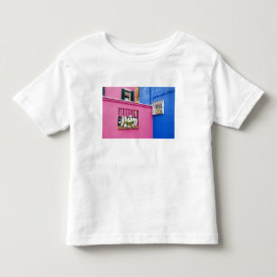 Camiseta Infantil Ilha de Burano, Burano, Itália. Colorido Burano