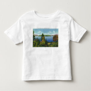Camiseta Infantil Ilha de Eagle e mais baixa opinião do lago Saranac