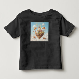 Camiseta Infantil Ilha Sonhadora da Padaria Flutuante com Coelhinhos