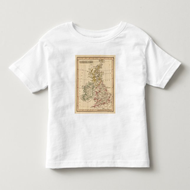 Camiseta Infantil Ilhas britânicas (Frente)
