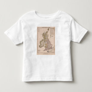 Camiseta Infantil Ilhas britânicas, Inglaterra, Ireland