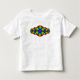 Camiseta Infantil Ilusões Ópticas Crianças Arco-Íris e Camisa-Luz-Be