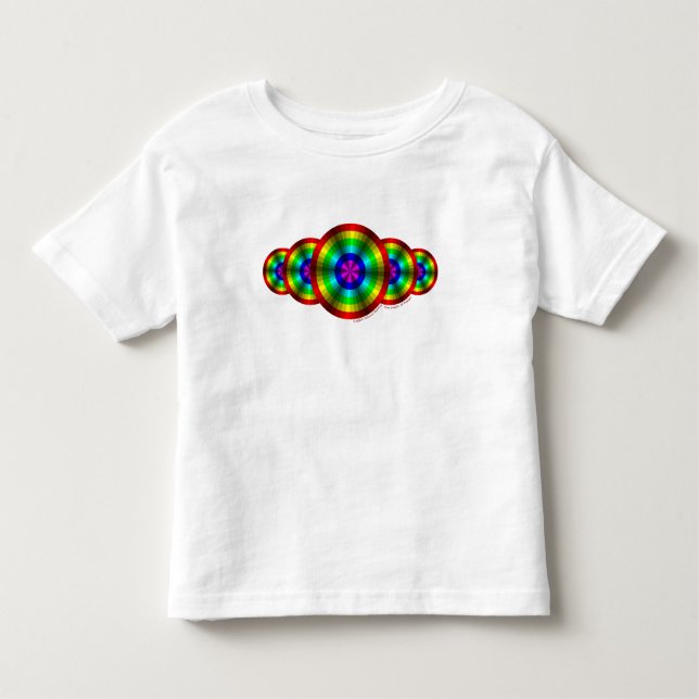 Camiseta Infantil Ilusões Ópticas Crianças Arco-Íris e Camisa-Luz-Be (Frente)