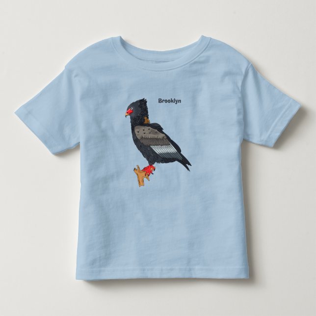 Camiseta Infantil Ilustração Bateleur Eagle (Frente)