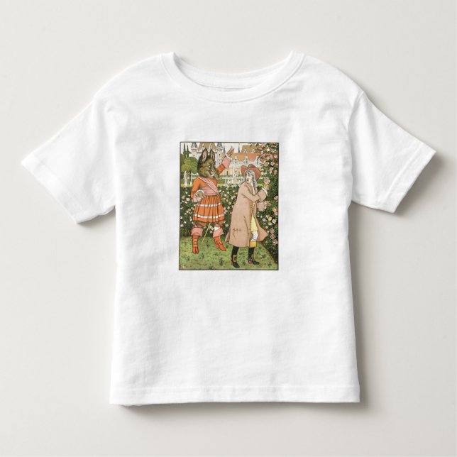 Camiseta Infantil Ilustração da beleza e do animal, 1901 (colo (Frente)