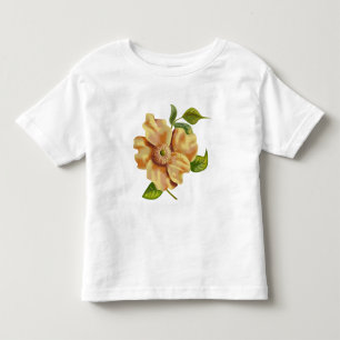 Camiseta Infantil Ilustração da Flor Amarela
