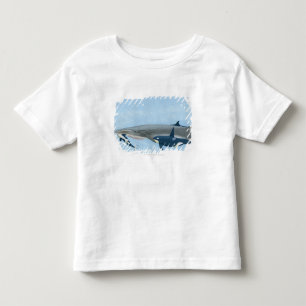 Camiseta Infantil Ilustração das baleias de assassino que trabalha