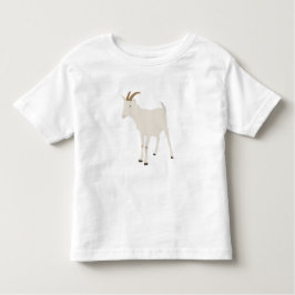 Camiseta Infantil Ilustração de Animal de Fazenda Cabra