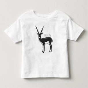Camiseta Infantil Ilustração de antílope Blackbuck