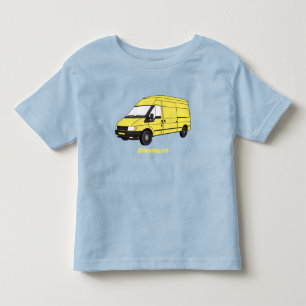 Camiseta Infantil Ilustração de carrinha de entrega