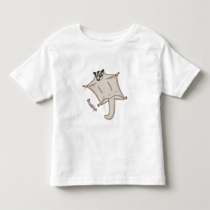 Camiseta Infantil Ilustração de desenho animado com planador de açúc