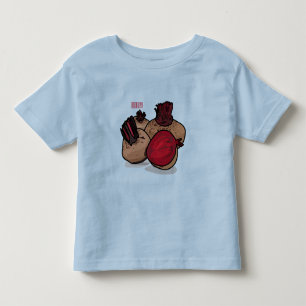 Camiseta Infantil Ilustração de desenho animado de beterraba