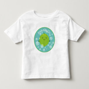 Camiseta Infantil ilustração de desenho animado de bolhas de limã