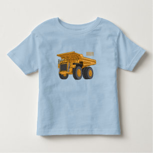 Camiseta Infantil Ilustração de desenho animado de caminhão Haul
