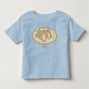 Camiseta Infantil Ilustração de desenho animado de Cannoli