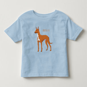 Camiseta Infantil Ilustração de desenho animado de cão aficionado po
