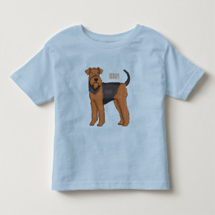 Camiseta Infantil ilustração de desenho animado de cão terrier Aired
