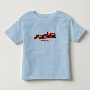 Camiseta Infantil Ilustração de desenho animado de carros de alta 