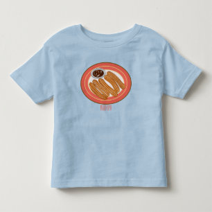 Camiseta Infantil Ilustração de desenho animado de Churro