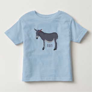 Camiseta Infantil Ilustração de desenho animado de Donkey