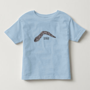 Camiseta Infantil Ilustração de desenho animado de enguia-de-moray