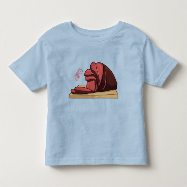 Camiseta Infantil Ilustração de desenho animado de Ham (Frente)
